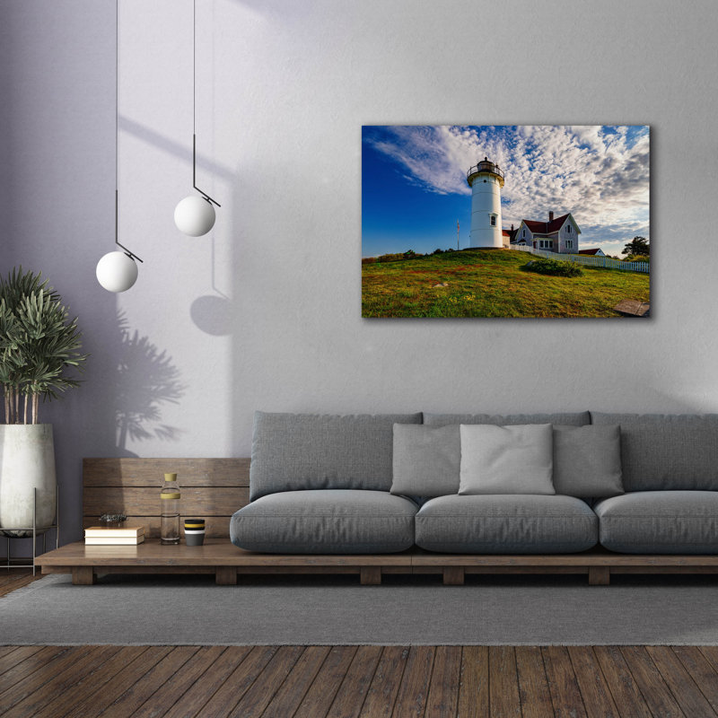 Toile épique «Nobska Light» par Rick Berk, graffiti épique, 60 po x 40 po