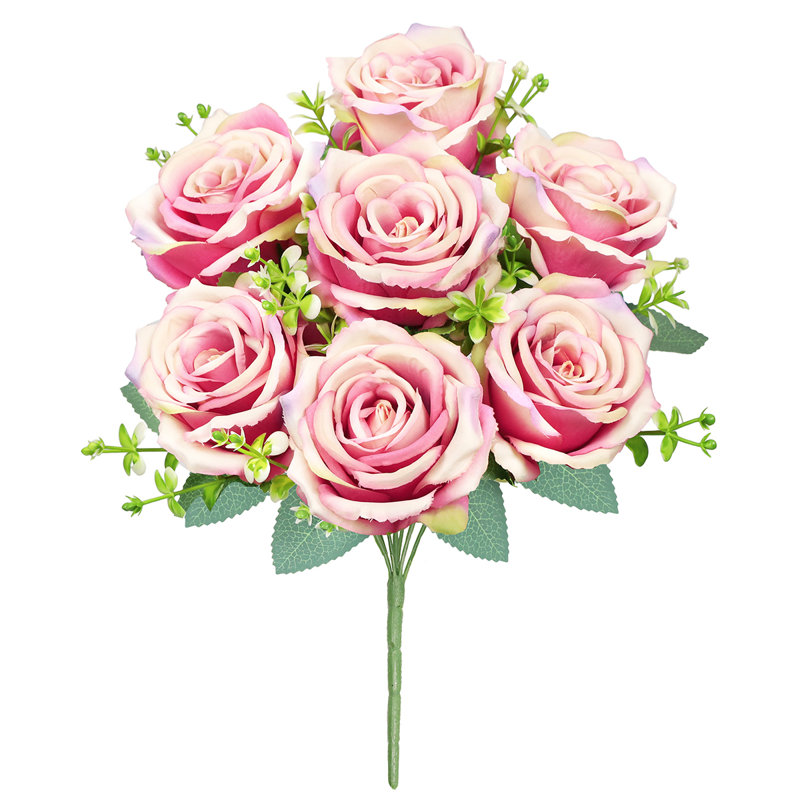 Roses, buissons, Rose fuchsia