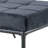 Grey Bedroom Bench With Industrial Appeal And Durability Metal Frame