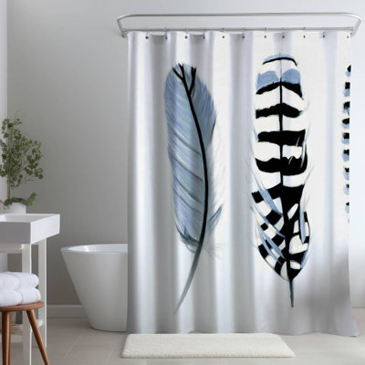 Cassilda – Polyester Shower Curtain, Dye Sublimation Print, 71" W × 74" L