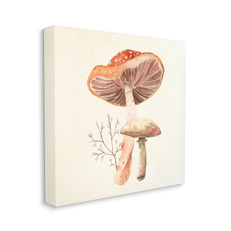 «Forest Botanical Woodland Plants Giclee Art» par Lucca Sheppard, H 17 po x l 17 po x P 1,5 po, Estampe numérique Farmhouse