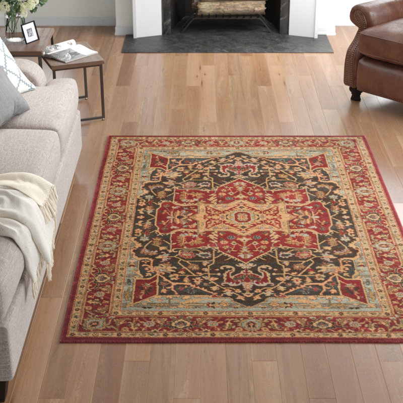 Beauchesne Oriental Hand Woven Area Rug, Rectangle 201 x 279 cm