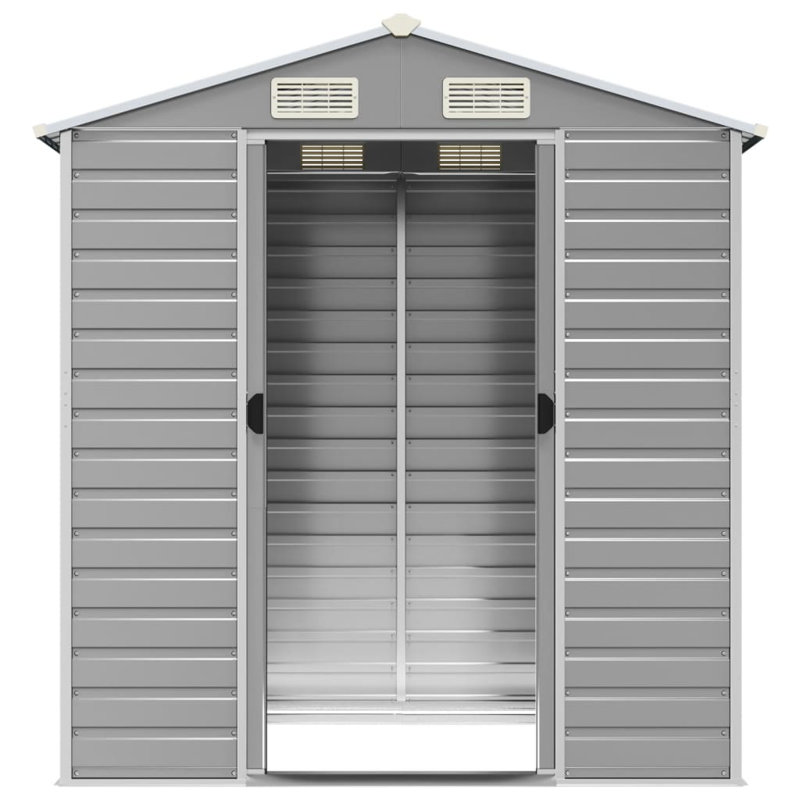 Storage Shed, Light Gray, 78" H x 75.2" W x 151.6" D