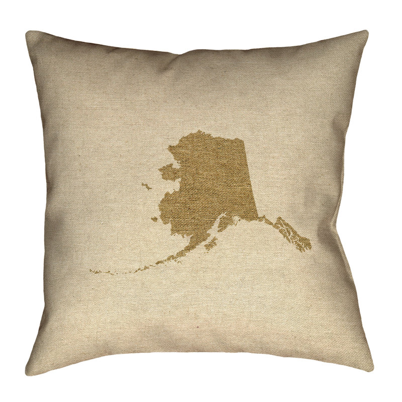 Housse de coussin Katelyn Smith Alaska, 18 po x 18 po, Or