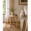 20" Round Side Table with Round Legs Weathered Natural