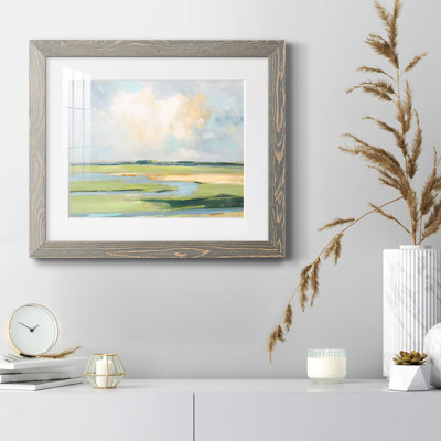 Pastel Horizon II - peinture encadrée