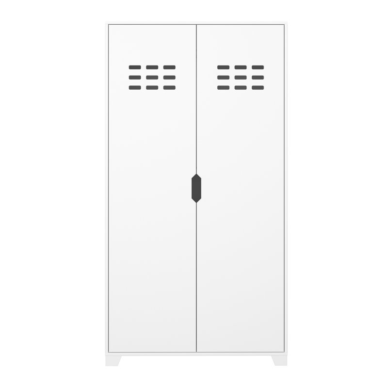 Schwarz 2 Door Wardrobe, White