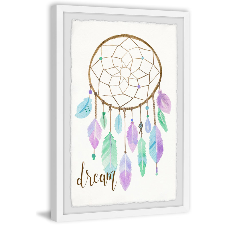 «Pastel Dreamcatcher II», reproduction encadrée, H 45 po x l 30 po x P 1,5 po