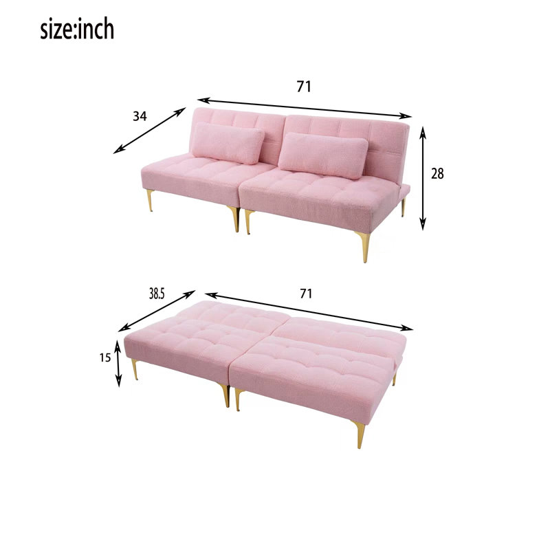 Tigue Upholstered 71'' Sofa & Chaise