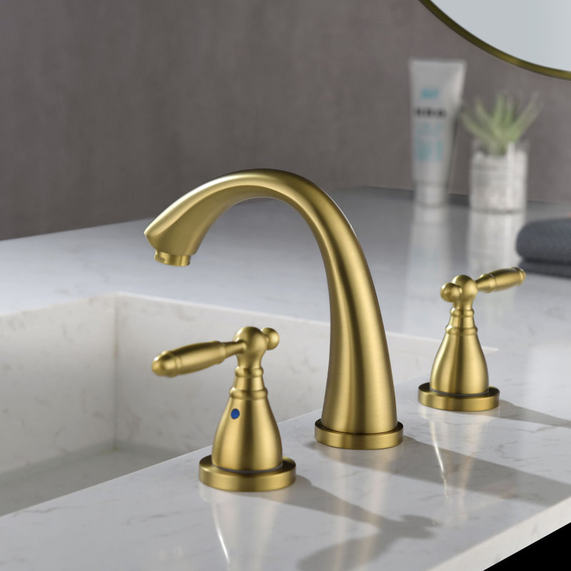 2-handle Bathroom Faucet, Brushed Gold