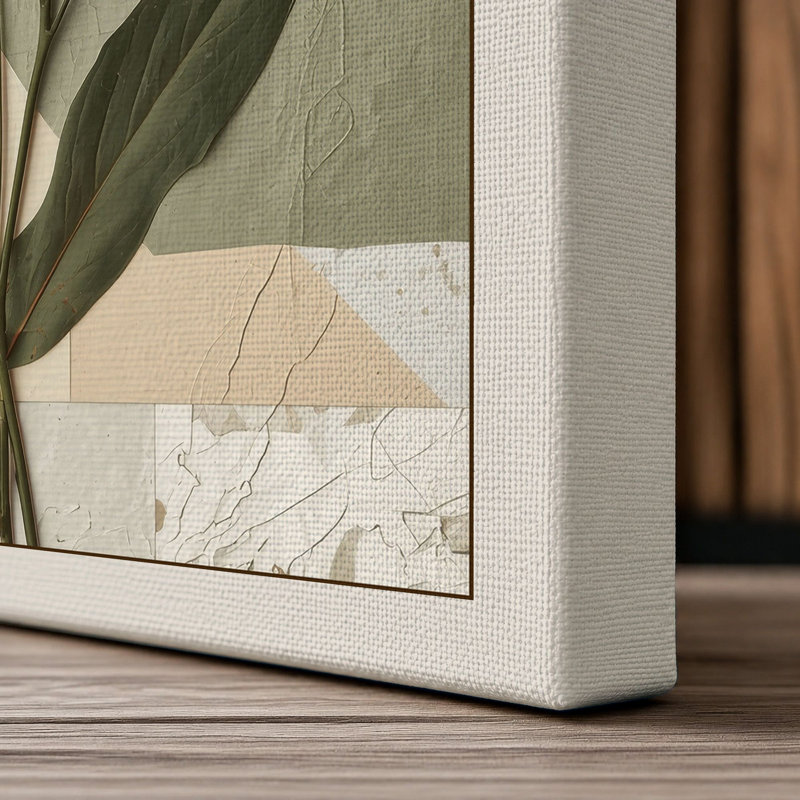 Carnation Study Botanical - Wrapped Canvas, 30x20 - 76.2 x 50.8 cm, Cream Border