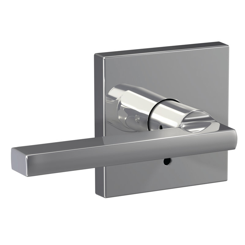 Custom Latitude Non-Turning Lever with Collins Trim, Bright Chrome