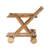 Bar Cart With Extra Storage - 36.5 In High, Natural Stained, Area Wood,