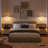 LED Nightstand with 2 Drawers - Small Space Solutions-1367717578