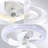 Socket Ceiling Fan With Light And Remote 360° Rotating Ceiling Fan 3 Colours And 3 Wind Speeds