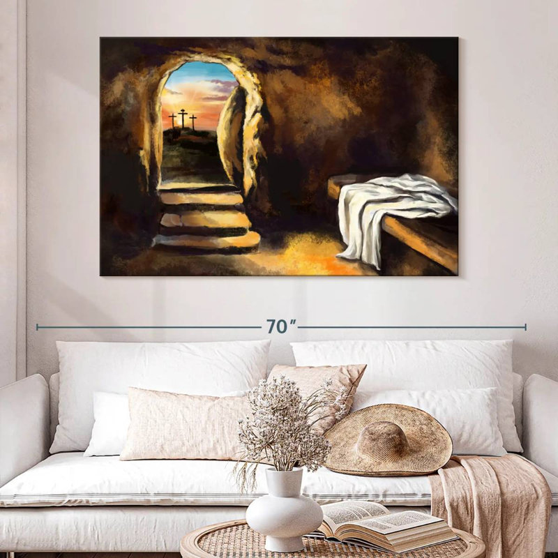 Adella Jesus Christ Has Risen, 34" H x 51" W
