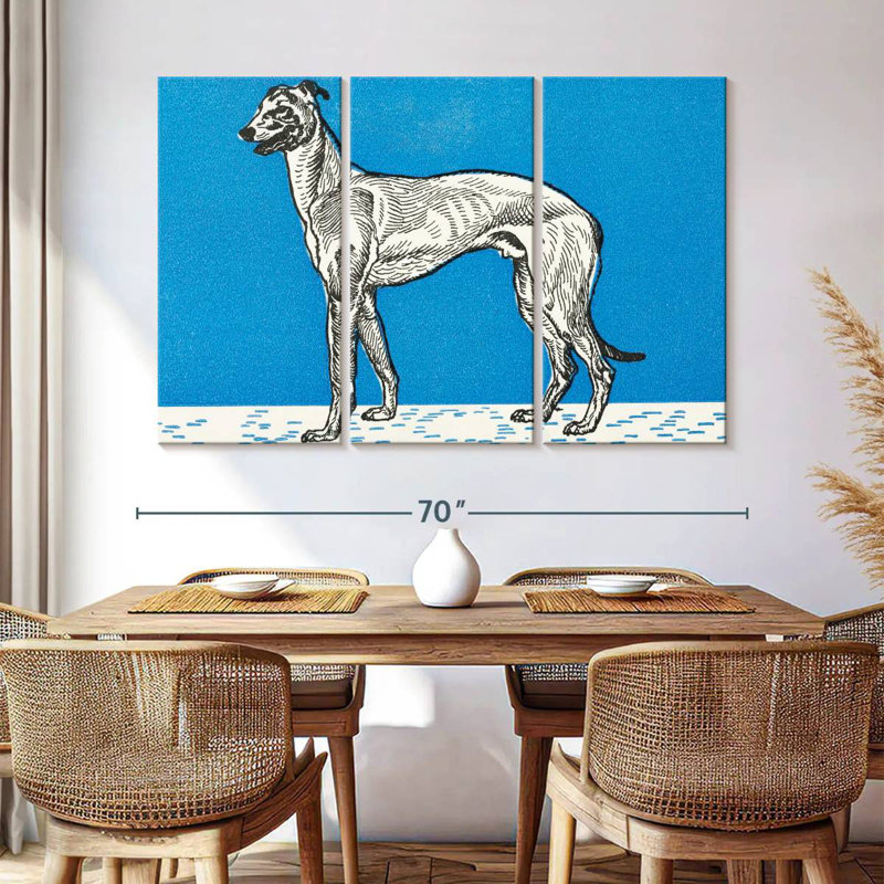 Brampt Greyhound III, 42" H x 65" W