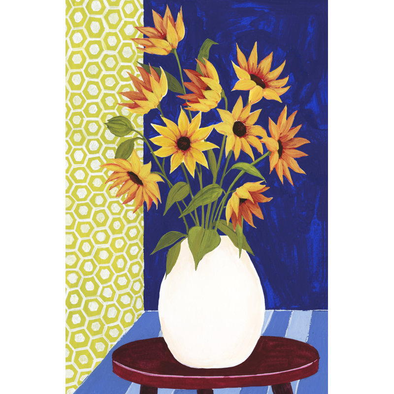 Flowers for Friday I - Painting, Wrapped Canvas, 91 cm H x 61 cm W