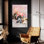 Art mural en verre Epic Art «Flower Crown Boxer» par Furbaby Affiliates