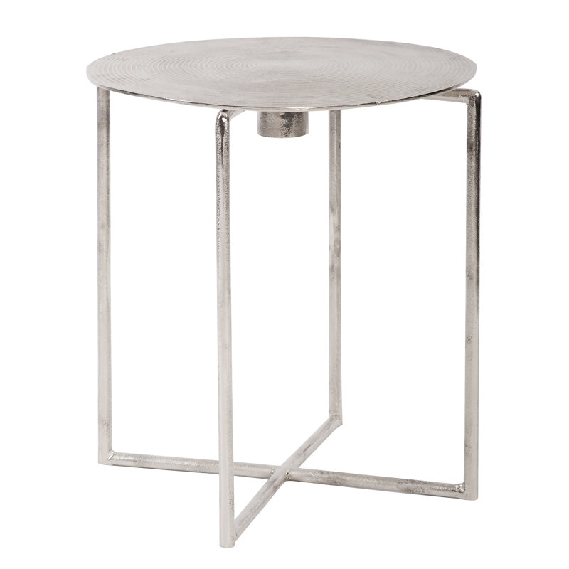 Liptak End Table, Silver