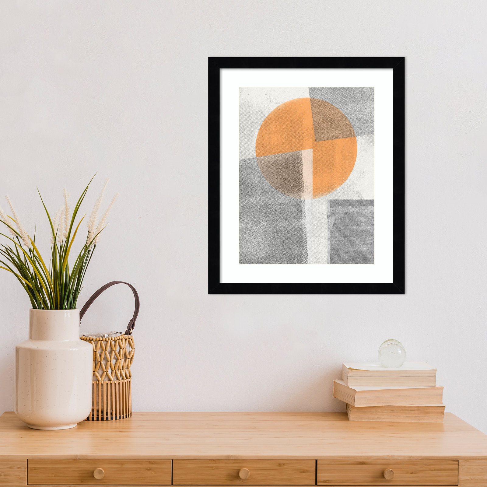 Giese "Paper Collage No. 3" Print, Black, 17" H x 14" W
