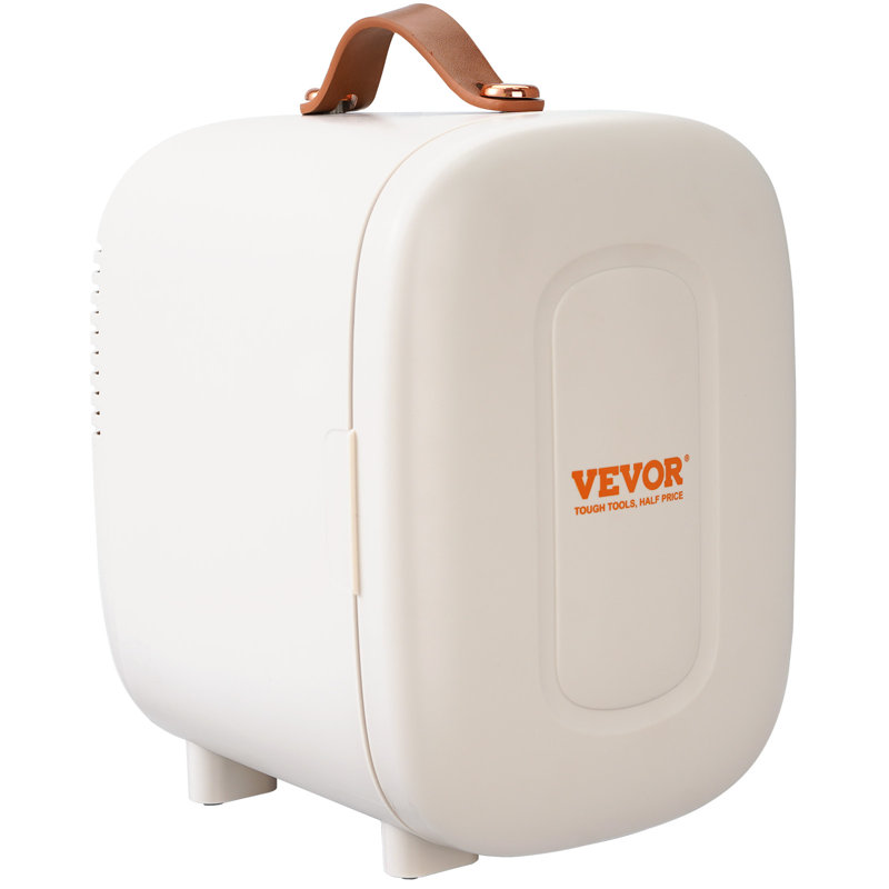 VEVOR Portable Countertop Mini Fridge with Freezer, White