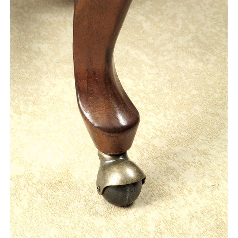 Antwoine Game Chair with Wheels, Brown Cherry