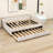 Upholstered Platform Daybed with Trundle and USB-454410331