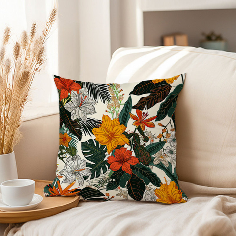 Floral Garden XVI Tropical, 18"H x 18"W