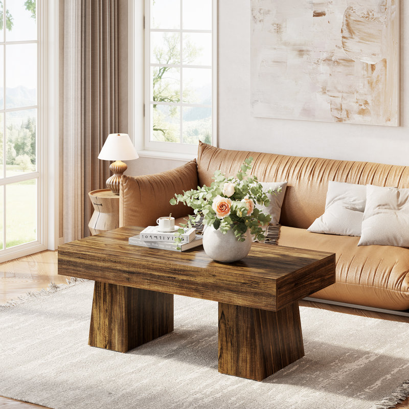 Table basse 47 pouces, Marron foncé