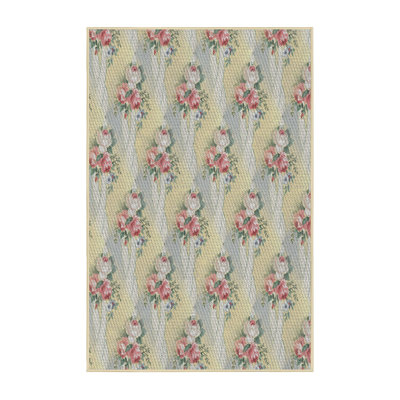 Tapis rouge à motif floral Lilly-Grace
