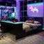 Wood Daybed With Trundle,Desk,LED Light And USB-881347372-881347374