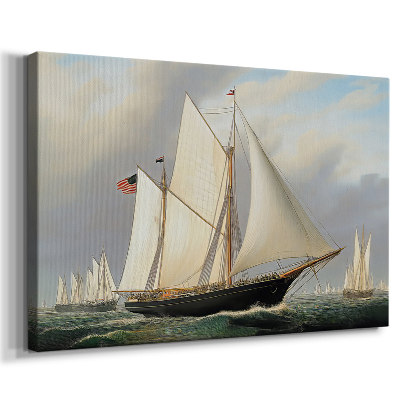 Nautical Series-XCVII - Cavas enveloppés de galerie, 40 x 60