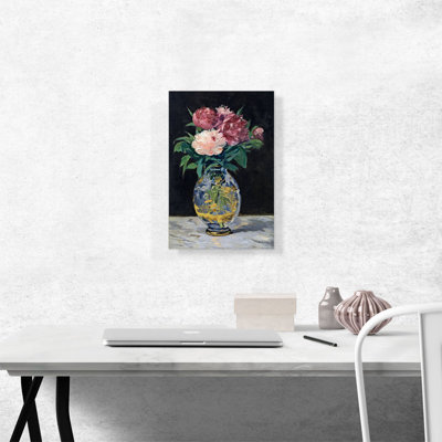 «Bouquet of Flowers Bouquet De Pivoines 1882» par Edward Manet, reproduction d'art sur toile tendue