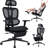 Black Ergonomic High-Back Office Chair, Mesh Back Computer Chair with Footrest, Dynamic Lumbar Support, 2D Headrest and 4D Armrests, Sponge Cushion for Adult Home Office-1885775643