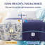 Couverture rafraîchissante légère ZonLi 90 x 90 grand, bleu côtier-127332013-127332010