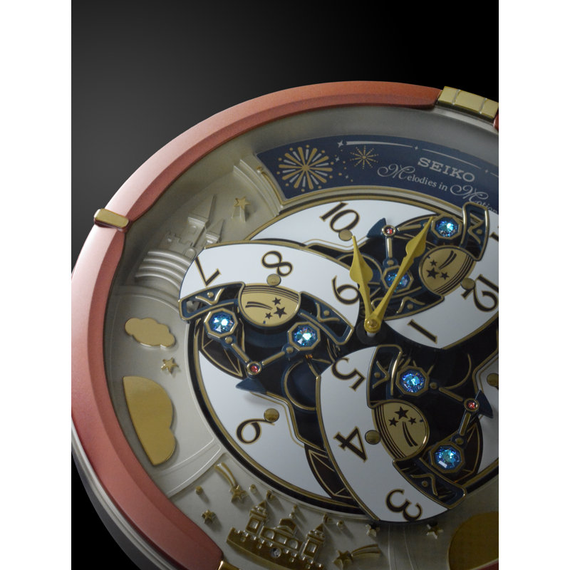 QXM378BRH Melodies In Motion Clock, Brown