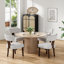 Ensemble de chaises de salle à manger en bois compactes de style moderne pour une cuisine compacte