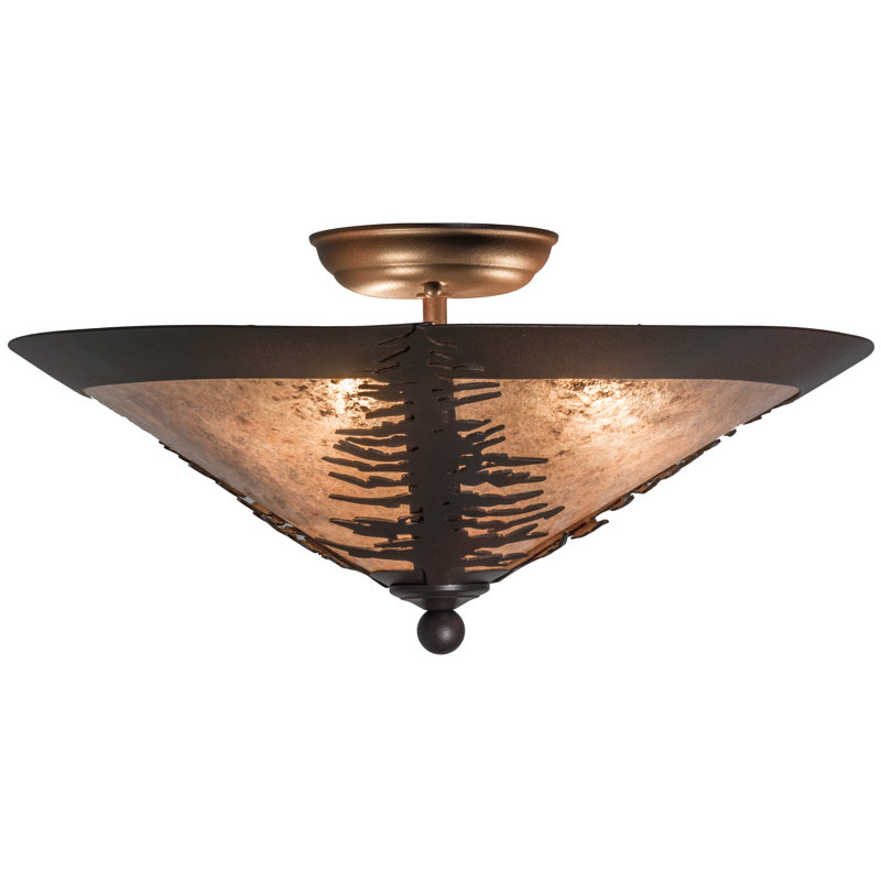 Spruce Tree 3 - Light Semi Flush Mount