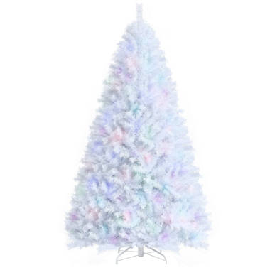 6ft 845 Branches Hanging Tree Structure PVC Material White Round Head 300  Lights Cool Color 8 Modes With Remote Control Christmas Tree