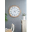Très grande horloge murale D32.3 "avec cadre en bois de sapin