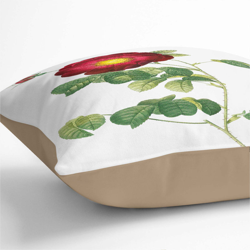 Square Throw Cushion, Stone, 55cm H x 55cm W x 20cm D