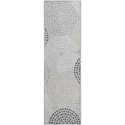 Premium Machine Washable Prisco Gray Rug
