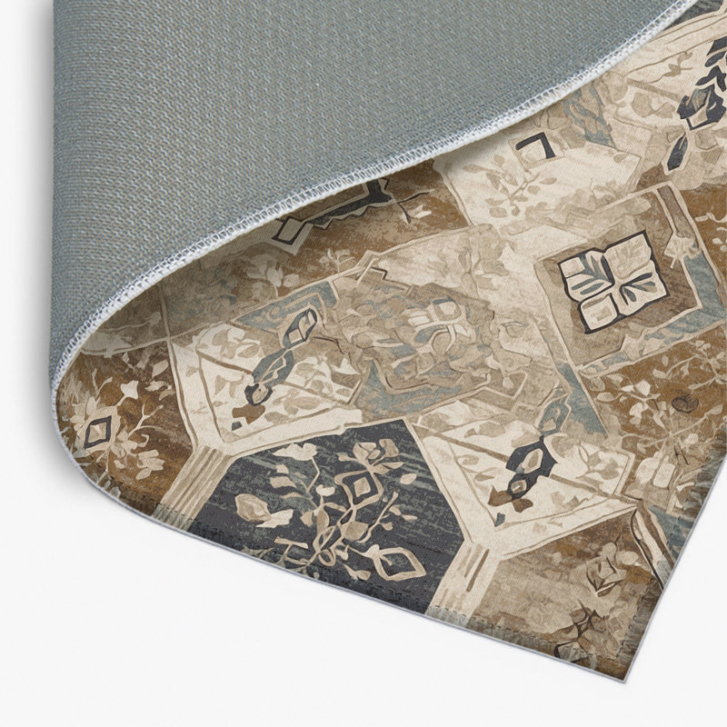 Tapis intérieur et extérieur Majestic Emblem, Rectangle 1 pi 6 po x 2 pi 6 po