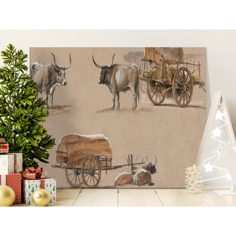 Robb Wrapped Canvas Print Set, 10x8