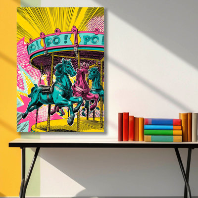 Carousel Horses Pop Art