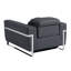 Fauteuil inclinable électrique en cuir italien Global Charler-594120743
