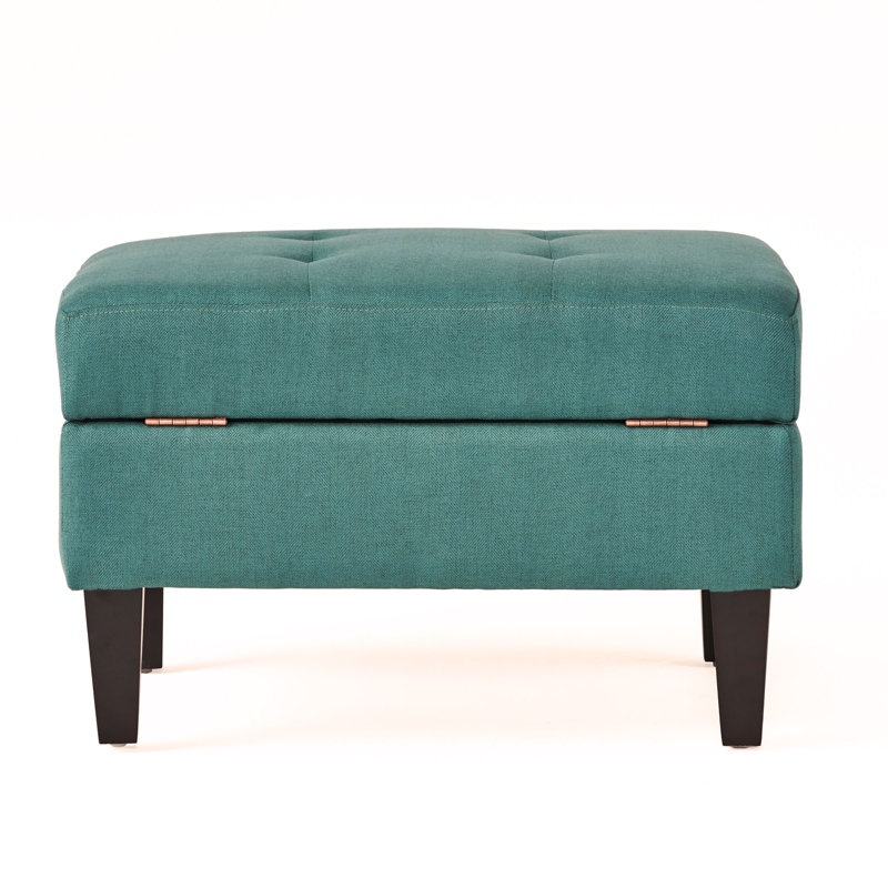 STORAGE OTTOMAN, Teal