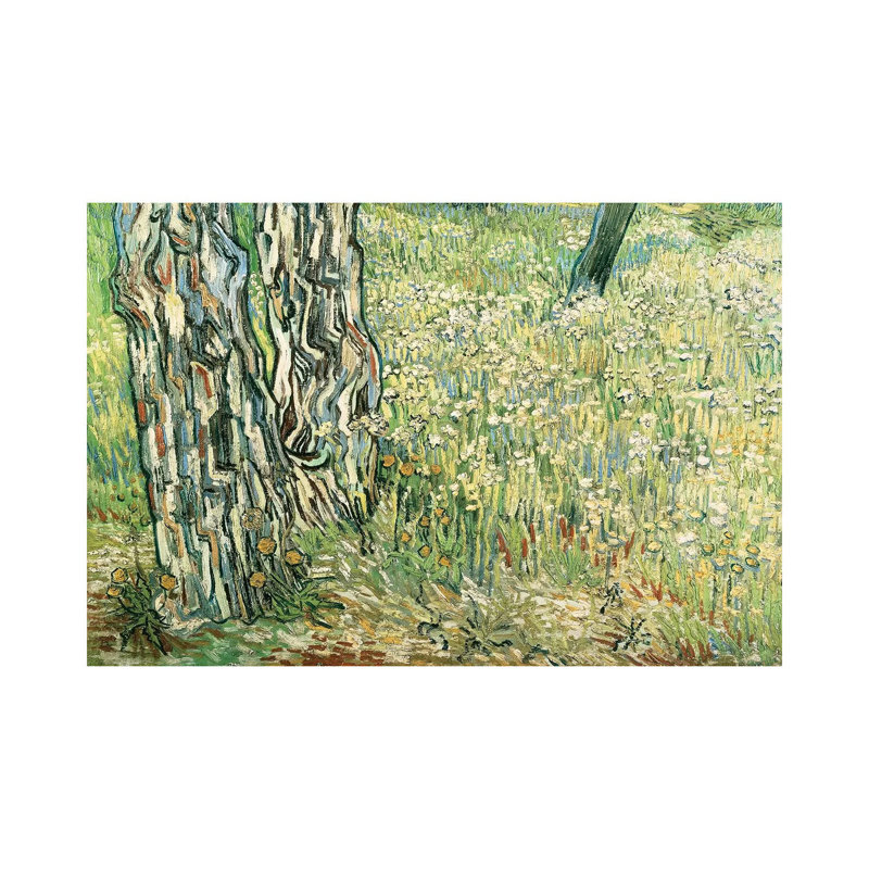 Tree Trunks In Grass, 1890, By Vincent Van Gogh by Vincent Van Gogh - Wrapped Canvas Painting, 30.48 cm H x 45.72 cm W
