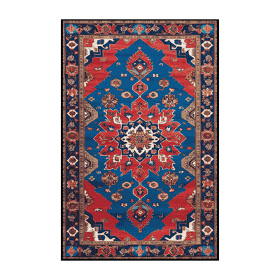 Tapis gris Tabriz lavable à la machine
